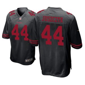 San Francisco 49ers #44 Black Men Kyle Juszczyk Game Jersey