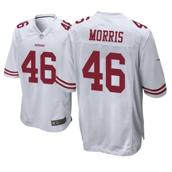 San Francisco 49ers #46 White Men Alfred Morris Game Jersey
