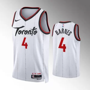 Scottie Barnes #4 Swingman Toronto Raptors 2023-24 Association Edition Jersey - White