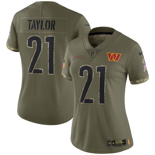Sean Taylor Washington Commanders Women's 2022 Salute To Service Retired Player Limited Jersey - Olive