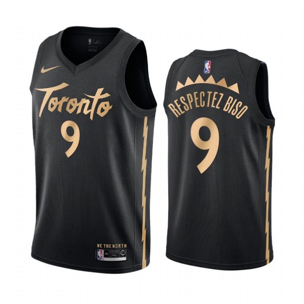 Serge Ibaka respectez biso Raptors City Jersey