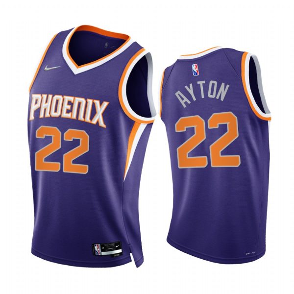 Suns Deandre Ayton 75th Diamond Anniversary Purple 2021-22 Jersey Icon Edition