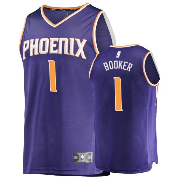 Suns Men's Devin Booker #1 Replica Icon Fanatics Branded Jersey