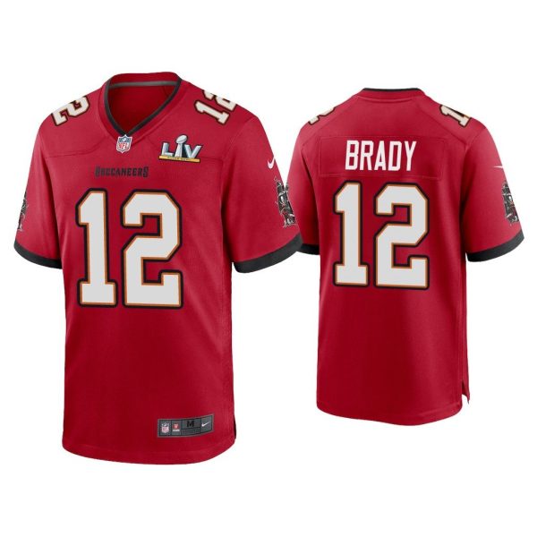 Tom Brady Tampa Bay Buccaneers Super Bowl LV Red Game Jersey