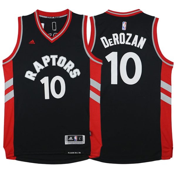 Toronto Raptors #10 DeMar DeRozan 2015-16 Away Alternate Black Jersey