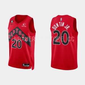 Toronto Raptors #15 Jeff Dowtin jr. Icon Edition Red 2022-23 Jersey