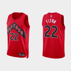 Toronto Raptors #22 Malachi Flynn Icon Edition Red 2022-23 Jersey