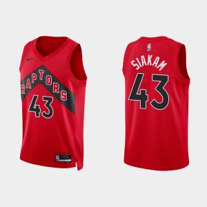 Toronto Raptors #43 Pascal Siakam Icon Edition Red 2022-23 Jersey