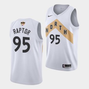 Toronto Raptors DeAndre' Bembry #95 City 2019 NBA Finals Jersey White