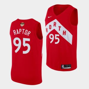 Toronto Raptors DeAndre' Bembry #95 Earned 2019 NBA Finals Jersey Red