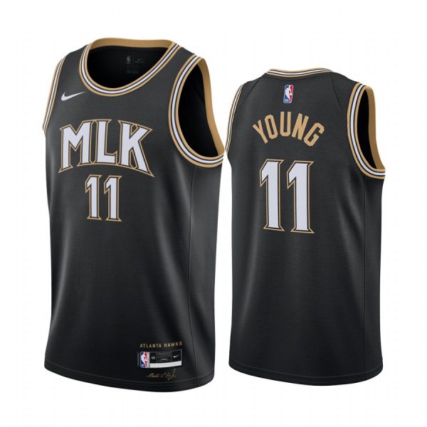 Trae Young Atlanta Hawks 2020-21 Young MLK City Jersey honor Dr. King