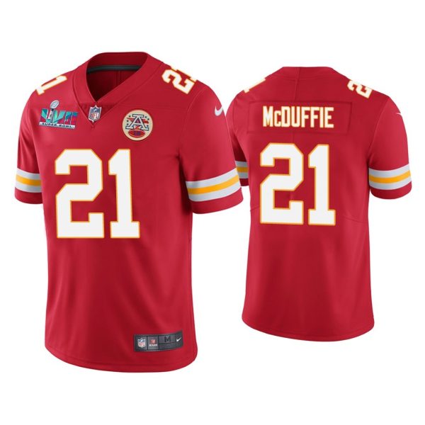 Trent Mcduffie Kansas City Chiefs Super Bowl LVII Red Vapor Limited Jersey