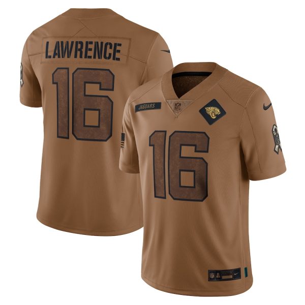 Trevor Lawrence Jacksonville Jaguars 2023 Salute To Service Limited Jersey - Brown