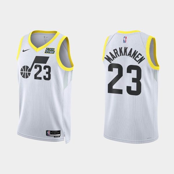 Utah Jazz Lauri Markkanen #23 Association Edition White Jersey
