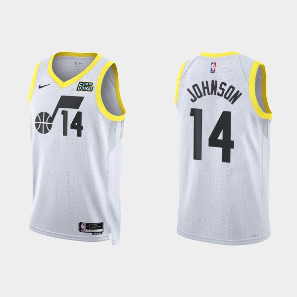 Utah Jazz Stanley Johnson #14 Association Edition White Jersey