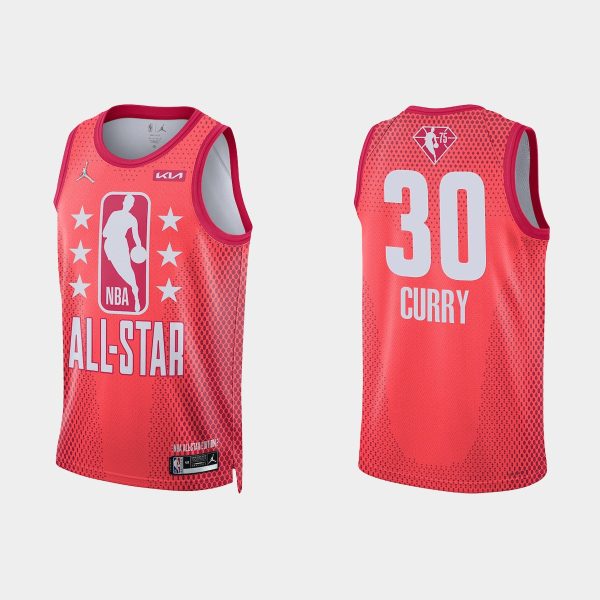 Warriors 2022 NBA All-Star #30 Stephen Curry Maroon Jersey
