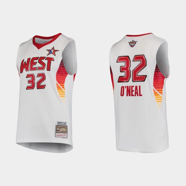 Western Conference Orlando Magic Shaquille O'Neal White 2009 All-Star Hardwood Classics #32 Jersey