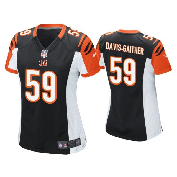 Women Akeem Davis-Gaither Cincinnati Bengals Black Game Jersey
