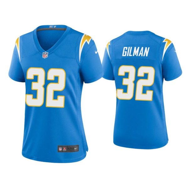 Women Alohi Gilman Los Angeles Chargers Powder Blue Game Jersey