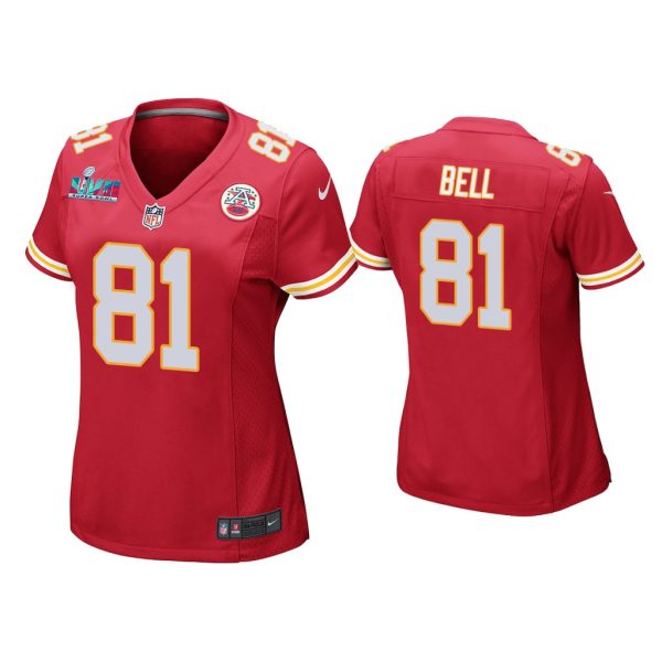 Women Blake Bell Kansas City Chiefs Super Bowl LVII Red Game Jersey