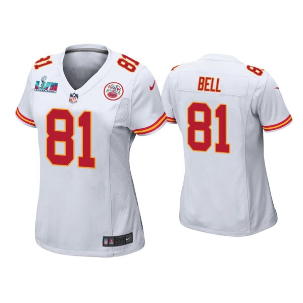 Women Blake Bell Kansas City Chiefs Super Bowl LVII White Game Jersey