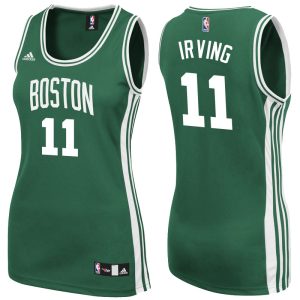 Women Boston Celtics #11 Kyrie Irving Green Swingman Jersey