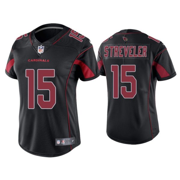 Women Color Rush Limited Chris Streveler Arizona Cardinals Black Jersey
