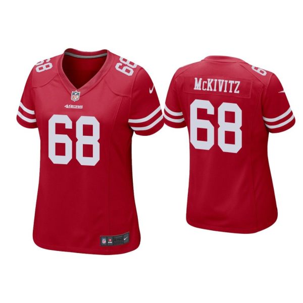 Women Colton McKivitz San Francisco 49ers Scarlet Game Jersey