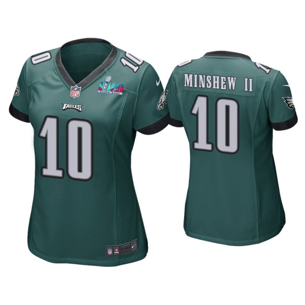 Women Gardner Minshew Ii Philadelphia Eagles Super Bowl LVII Green Game Jersey