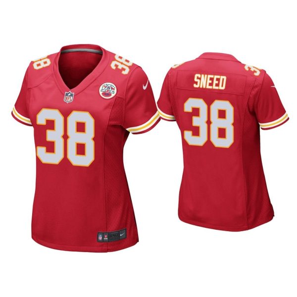 Women L'Jarius Sneed Kansas City Chiefs Red Game Jersey