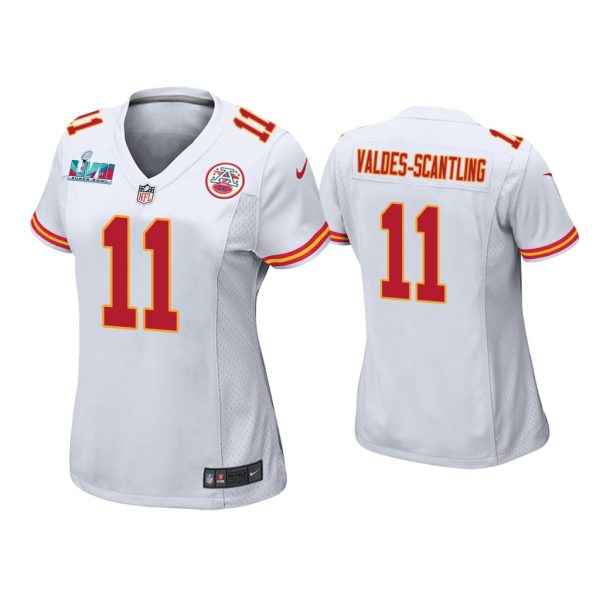 Women Marquez Valdes-Scantling Kansas City Chiefs Super Bowl LVII White Game Jersey