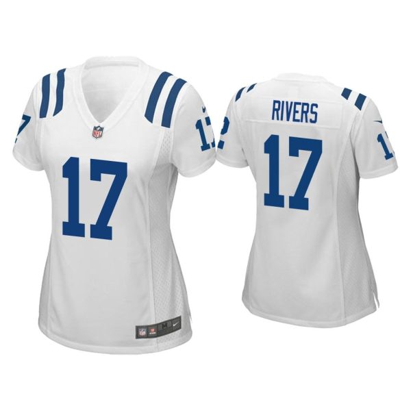 Women Philip Rivers Indianapolis Colts White Game Jersey