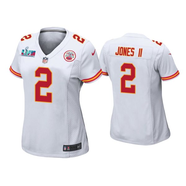 Women Ronald Jones Ii Kansas City Chiefs Super Bowl LVII White Game Jersey