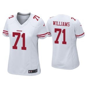 Women Trent Williams San Francisco 49ers White Game Jersey