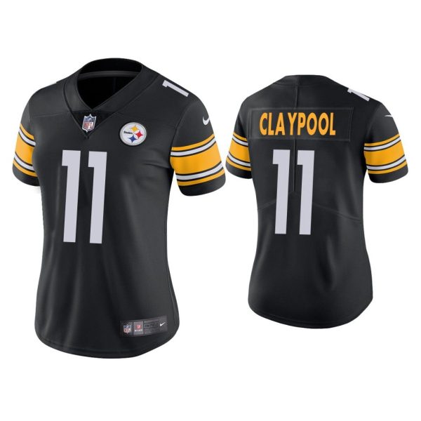Women Vapor Limited Chase Claypool Pittsburgh Steelers Black Jersey