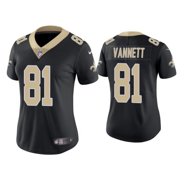Women Vapor Limited Nick Vannett Saints Black Jersey