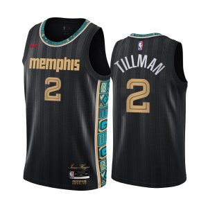 Xavier Tillman Memphis Grizzlies 2020-21 Black City Edition Jersey 2020 NBA Draft