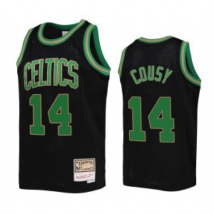 Youth Bob Cousy Boston Celtics Black Reload Jersey Hardwood Classics
