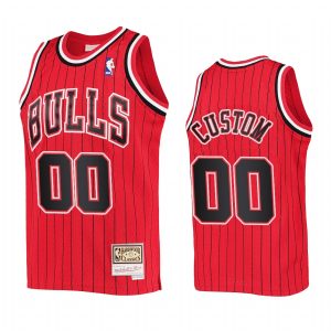 Youth Custom Chicago Bulls Red Reload Jersey Throwback