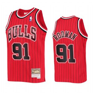 Youth Dennis Rodman Chicago Bulls Red Reload Jersey Throwback