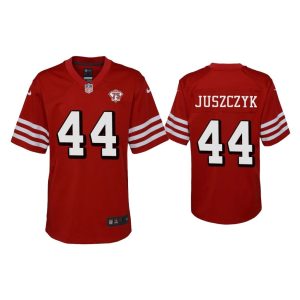 Youth Kyle Juszczyk San Francisco 49ers Scarlet 75th Anniversary Jersey