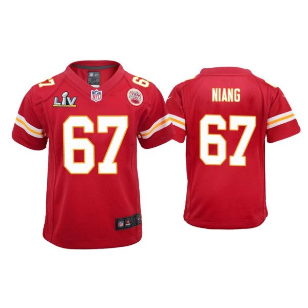 Youth Lucas Niang Kansas City Chiefs Super Bowl LV Red Game Jersey