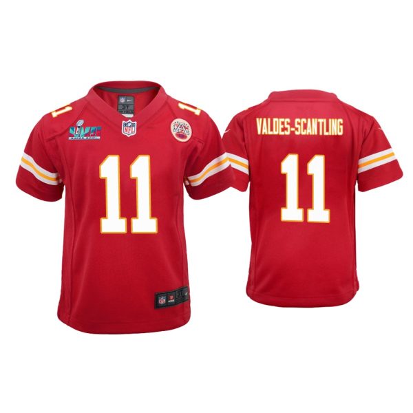 Youth Marquez Valdes-Scantling Kansas City Chiefs Super Bowl LVII Red Game Jersey