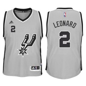 Youth San Antonio Spurs #2 Kawhi Leonard New Swingman Alternate Gray Signature Spur Jersey