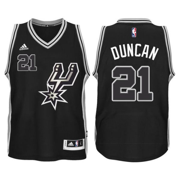Youth San Antonio Spurs #21 Tim Duncan 2015-16 New Swingman Black Signature Spur Jersey