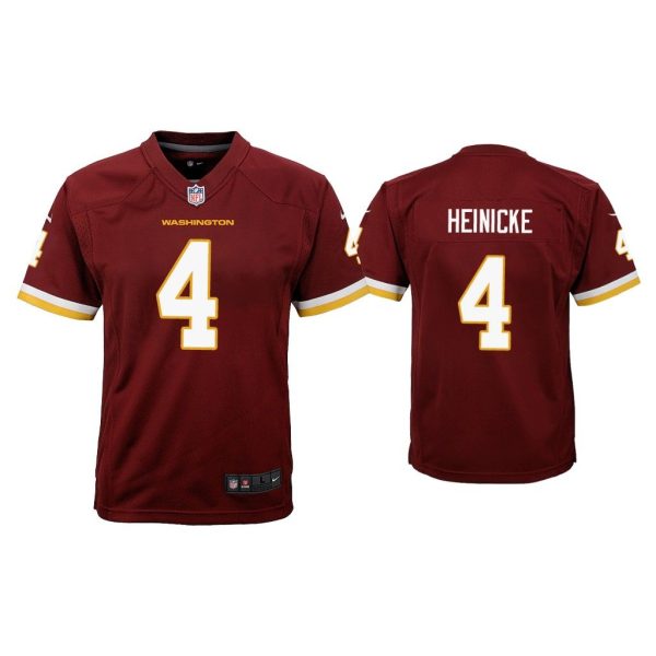 Youth Taylor Heinicke Washington Football Team Burgundy Game Jersey