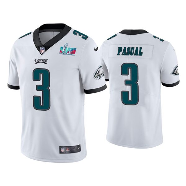 Zach Pascal Philadelphia Eagles Super Bowl LVII White Vapor Limited Jersey