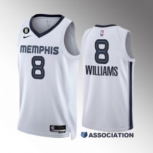 Ziaire Williams #8 Memphis Grizzlies 2022-23 Association Edition White Jersey