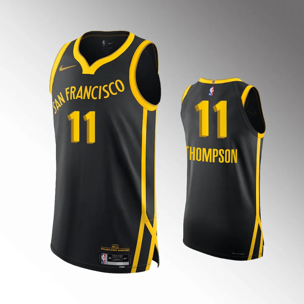 #11 Klay Thompson 2023-24 City Edition Golden State Warriors Black ...