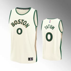 Boston Celtics City Edition Cream 2023-24 Youth #0 Jayson Tatum Jersey